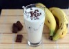 venilla banana chocolate milk shake