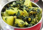 Aloo Munagaku fry recipe