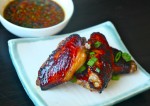 Tea smoked chicken wings