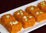 carrot and Badam burfi recipe