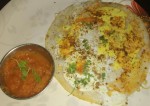 chicken and egg dosa with sago