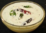 coconut, curd chutney