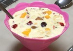 milk fruit salad