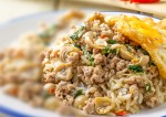 Healthy mushroom egg fried rice.