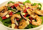 prawns palak salad recipe