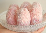 rose coconut ladoos