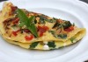 palak capsicum omlet